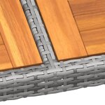 vidaXL Ensemble à manger de jardin 11 Pièces résine tressée gris