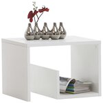 FMD Table basse 2 en 1 59 1x35 8x37 8 cm blanc