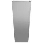 vidaXL Jardinière 35x35x75 cm acier galvanisé