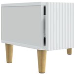 vidaXL Meuble TV Blanc 147 x 34 5 x 30 cm Bois d'ingénierie