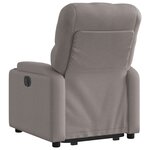 vidaXL Fauteuil inclinable taupe tissu