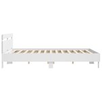 vidaXL Cadre de lit sans matelas blanc 200x200 cm