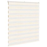 vidaXL Store zèbre beige marbré largeur du tissu 125 9 cm polyester