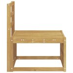 vidaXL Sofa de milieu extérieur Bois d'Acacia Massif Blanc