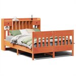 vidaXL Cadre de lit sans matelas cire marron 140x190cm bois pin massif