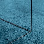 vidaXL Tapis OVIEDO à poils courts turquoise Ø 160 cm