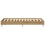 vidaXL Cadre de lit Chêne artisanal 80 x 200 cm Bois d'ingénierie