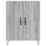 vidaXL Buffet haut Sonoma gris 69 5x34x180 cm Bois d'ingénierie