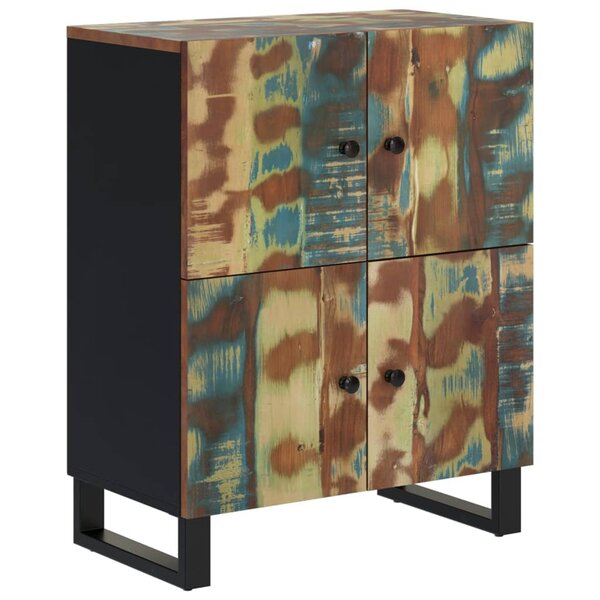vidaXL Buffet avec 4 portes 60x33x75 cm bois massif de récupération