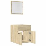 vidaXL Ensemble de meubles de salle de bain 2 Pièces chêne sonoma