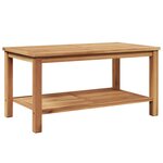 vidaXL Table basse Marron 90 x 50 x 45 cm Bois de teck solide