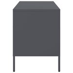 vidaXL Meuble TV anthracite 68x39x50 5 cm acier