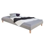 Lit capitonné avec matelas sommier 90x200