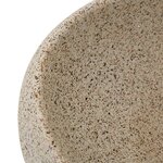 vidaXL Vasque à poser sable ovale 59x40x15 cm céramique