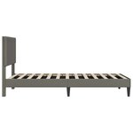 vidaXL Cadre de lit Gris clair 90 x 190 cm Tissu en velours côtelé