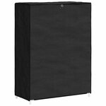 vidaXL Armoire à chaussures Noir 60x28x90 cm Tissu