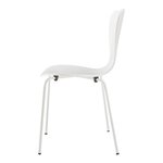 Lot de 4 chaises de salle à manger 80 x 48 x 45 5 cm moderne design robuste blanc 03_0009809