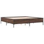 vidaXL Cadre de lit sans matelas chêne marron 180x200 cm