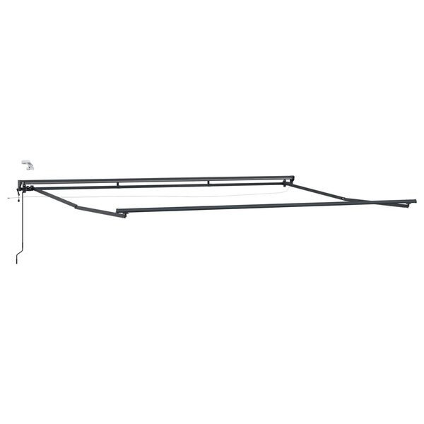 vidaXL Cadre de store électrique avec LED Anthracite 4 5 × 3 5 m