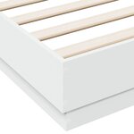 vidaXL Cadre de lit sans matelas blanc 160x200 cm