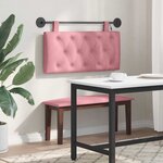 vidaXL Tête de lit suspendue Rose Velours