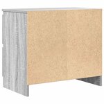 vidaXL Meuble TV sonoma gris 60x35x54 cm bois d'ingénierie