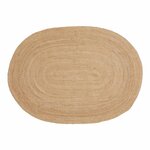 Tapis ovale en jute naturel 140 x 200 cm