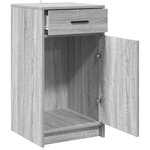 Buffet vidaXL Gris Sonoma 40x41x75 cm en Bois d'ingénierie