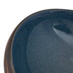 vidaXL Vasque à poser marron et bleu ovale 59x40x15 cm céramique