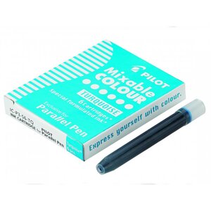 Boite de 6 cartouches d'encre pour stylo Parallel Pen Turquoise PILOT