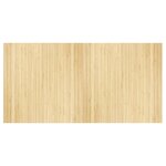 vidaXL Tapis rectangulaire naturel clair 100x200 cm bambou