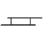 Étagère murale vidaXL pour téléviseur  chêne noir  125 x 18 x 23 cm  en bois d'ingénierie