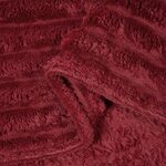 vidaXL Couvertures à jeter 6 Pièces Rouge Bordeaux 270 x 240 cm Toison