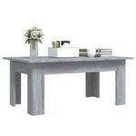 vidaXL Table basse Sonoma gris 100x60x42 cm Bois d'ingénierie
