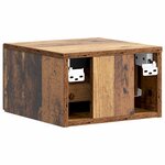 vidaXL Cabinet de chevet mural 2 pièces Bois ancien 33 x 34 5 x 20 cm