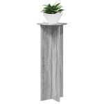 vidaXL Support de Plante 2 pièces Sonoma gris Ø40 x 100 cm