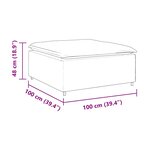 vidaXL Module de repose-pieds de canapé modulaire gris foncé
