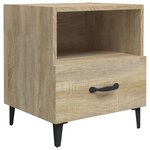 vidaXL Table de chevet Chêne sonoma Bois d'ingénierie