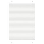vidaXL Store plissé blanc 100x100 cm largeur du tissu 99 4cm polyester