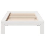 vidaXL Cadre de lit sans matelas blanc 75x190 cm bois de pin massif
