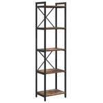 vidaXL Étagère Chêne fumé 40 x 30 x 155 cm Bois d'ingénierie