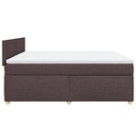 vidaXL Sommier à lattes de lit avec matelas Marron foncé 180x200 cm