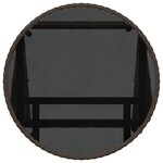 Ensemble de bistro de jardin 3 pièces vidaXL avec coussins en poly rotin marron