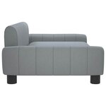 vidaXL Canapé pour enfants gris clair 90x53x30 cm tissu
