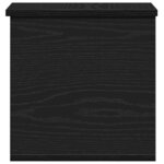 vidaXL Boîte de Rangement Chêne noir 30 x 35 x 35 cm Bois d'ingénierie