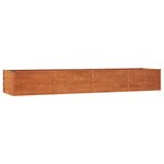 vidaXL Lit surélevé de jardin rouillé 320x80x45 cm acier corten