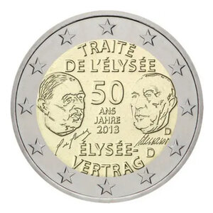 2 euros commémorative Allemagne 2013 - Traitée de l'Elysée.