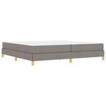 vidaXL Lit à ressorts Taupe  marron 200 x 200 cm