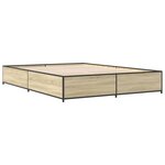 vidaXL Cadre de lit sans matelas chêne sonoma 120x200 cm