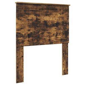 vidaXL Tête de lit avec tête de lit Chêne fumé 80 cm Bois d'ingénierie